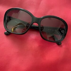 Prada Women's Black Oversized Sunglasses